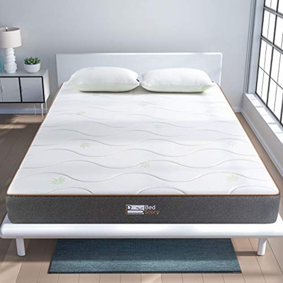 BedStory Colchon Viscoelastico Aloe Vera Colchones para Cama Hotel Viscoelastica Firmeza Media Anti-ácaros e Hipoalergénicos (135x190cm)