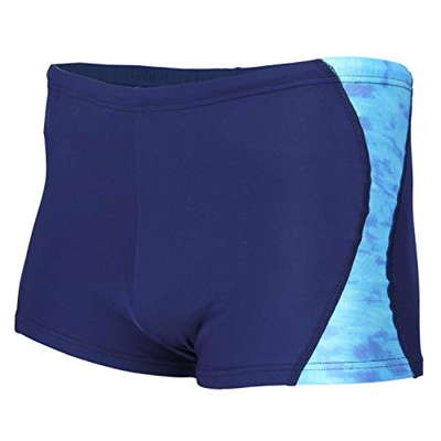 Aquarti Bañador para Hombre con Rayas en los Laterales, 034 Azul Oscuro/Azul, 7XL