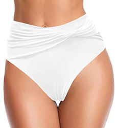 SHEKINI Mujer Bikini brasileña Traje de baño diseño retorcido Playa Estiramiento Sexy Bikini brasileño de Cintura Alta Braguita de Bikini (L, Twist-Bl en oferta