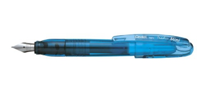 Pentel - Pluma Tradio formato MINI. Escritura en azul.