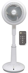 Iris Ohyama, Ventilador de pie potente y ultra silencioso con 3D oscilating, motor DC Jet y control remoto - Woozoo STF-DC15T - 25 W, distancia de 31  en oferta