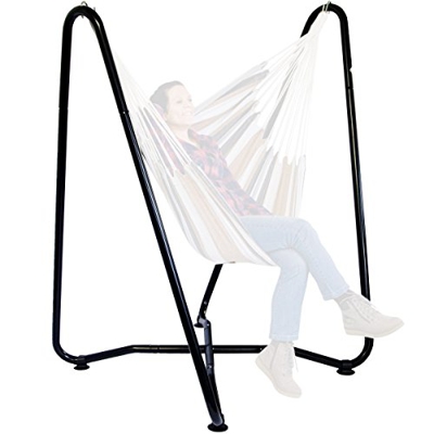 AMANKA - Hamaca (hasta 150 kg, 155 cm, Soporte para niños y Adultos, Metal)