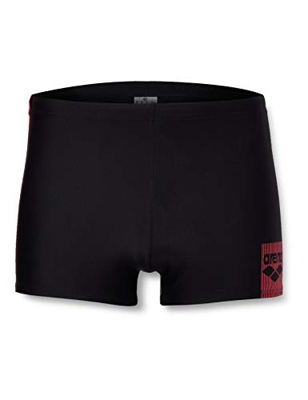 ARENA Bañador Minishort Basics Short, Hombre, Black/Fluo Red, 90