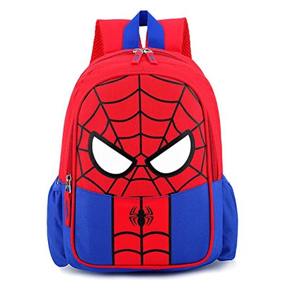 Mochila para niños Spiderman, Bolsa Impermeable 3D, Mochila superhéroe 3D Mochila Mochilas para niños Camping Senderismo.