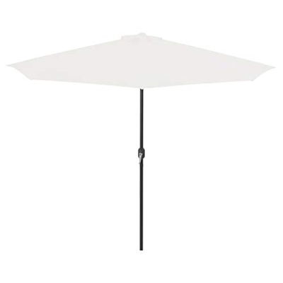 vidaXL Sombrilla de Balcón Semicircular Palo Aluminio 300x150 cm Arena Toldo