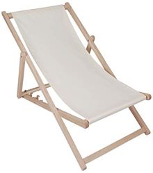 Kubi Sport - Tumbona de jardín plegable de madera de haya, color gris claro en oferta