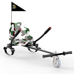 GeekMe Hoverkart, Silla de Scooter Self Balance, Asiento Kart se Adapta a Todos los tamaños patinetes, Regalo para niños.-KT CS (Verde del ejército) características