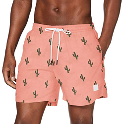 Urban Classics Pattern Swim Shorts Bañador para hombre, Cactus Aop, M en oferta
