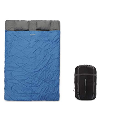 Lumaland Where Tomorrow Saco de Dormir Doble Saco de Dormir para 2 Personas 220 x 150 cm Azul Real