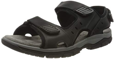 Rohde Cortina, Sandalias con Plataforma Hombre, Negro (Schwarz 90), 40 EU