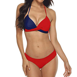 DURINM Conjuntos de Bikinis para Mujer Push Up Bikini Traje de baño de Tanga de Cintura Baja Adecuado Viajes Playa Bañador Vacaciones precio