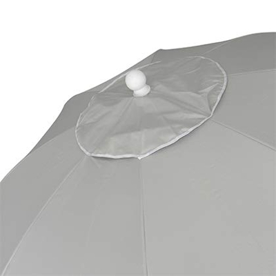 Sombrilla 240 cm Tela de poliéster con Protección Solar UPF50+ (bloquea 99% de Rayos UV),Sombrilla de Playa/jardín de Aluminio de 2,4 m de diámetro. E