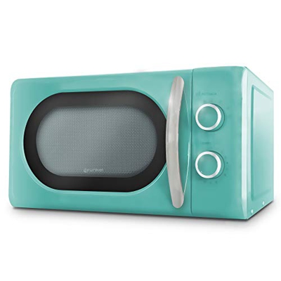 Grunkel - Microondas Digital de 20l de Capacidad con diseño Vintage y 6 Niveles de Potencia. Función cocción rápida y Temporizador hasta 60 min - 700W
