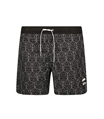 Karl Lagerfeld - Bañador para hombre, color negro Negro L