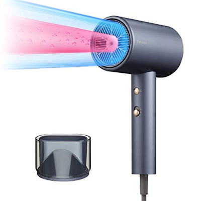 Secador de Agua Profesional Iónico, Secador de 1800 Vatios Con 3 Configuraciones de Temperatura y Velocidades de Viento Para Familias y Salones