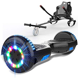 GEARSTONE HoverBoard monopatín + HoverKart con Bluetooth e iluminación LED 6,5 pulgadas Scooter eléctrico Self Balance Scooter E Overboard para niños  en oferta