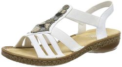 Rieker 628G5-80, Sandalias Punta Cerrada Mujer, Weiß (Weiss 80), 36 EU características