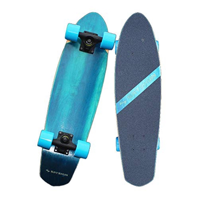 Hignful Monopatín 27" Skateboard Carver Surfskate para Principiantes, Completo 7 Capas De Madera De Arce Kick Skate Board para Niños Adultos Cepillo S