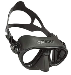 Cressi Calibro Máscara polyvalent para Buceo, apnea Avanzada y submarina Fishing, Unisex Adulto, Negro, Talla única + Premium Anti Fog - Antivaho Spra características