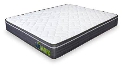 Colchón Modelo MatFoam | Altura 21 cm | Colchón Viscosoft Indeformable | Colchón Viscoelástico | Colchón Antibacterial | Todas Las Medidas (135 x 190 