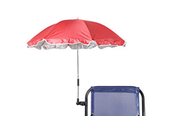 Besch Sombrilla para Silla Playa, Jardín, Piscina,Terraza o Patio, Protección Solar UPF50+, Ø100cm(Rojo) en oferta