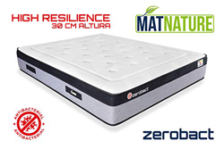Matnature | Colchón Antibacterial Modelo Zerobact | Altura 30 cm | Colchón Viscoelástico | Colchón High Resilience | Gran Confort | Todas Las Medidas precio
