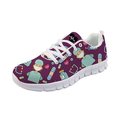 POLERO Zapatillas de Deporte para Mujer Zapatos Deportivos Zapatos con Cordones para Mujer Zapatos para Caminar livianos Zapatos de Tenis Zapatos para