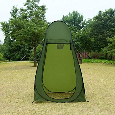 G.E. Tienda de campaña baño WC Ducha Vestuario Impermeable Camping desplegable Pop Up (Verde)