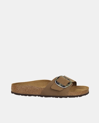 Birkenstock - Sandalias Planas De Mujer De Nobuck Verde