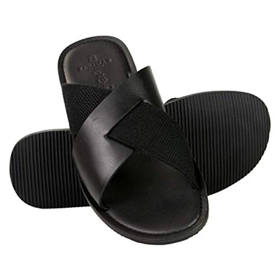 Zerimar Chanclas Cuero Hombre | Sandalias Hombre | Chanclas de Piel para Hombre | Sandalias Vestir Hombre | Sandalias Hombres Verano | Sandalias con P