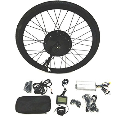 theebikemotor 48V2000W Hub Motor Ebike Bicicleta ELÉCTRICA Kit DE CONVERSIÓN + LCD+ Tire (26", Rear Wheel + Disc Brake)