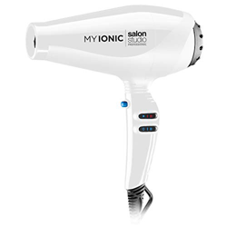Salon Studio Professional - MyIonic Secador de Pelo Profesional de Iones - 2 Velocidades y 3 Niveles de Temperatura - Color Blanco - Made in Italy precio