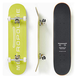 Metropollie Skateboard Completo, Monopatín para Niños Niñas Adolescentes Adultos Principiantes, Tabla de 7 Capas 100% Madera de Arce Canadiense, Rodam en oferta