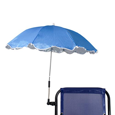 Besch Sombrilla para Silla Playa, Jardín, Piscina,Terraza o Patio, Protección Solar UPF50+, Ø100cm(Azul)