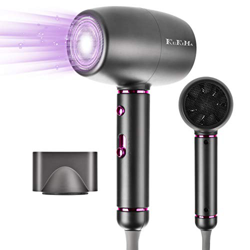 Secador de pelo KuKiMa Lightweight 1200 W, profesional, iones negativos, secado rápido, con 3 niveles de calor, botón de aire frío con 1 concentrador. precio