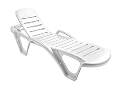 SP GARDEN - Cama Tumbona Resina Api.Blanca Sp Garden 195X65X43 precio