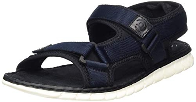 Bugatti 321915826969, Sandalia con Pulsera Hombre, Negro (Black/Dark Blue 1041), 40 EU