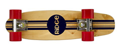 Ridge Maple Mini Retro Cruiser Skateboard, Unisex, Rojo, UK: 22 Inch precio