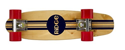 Ridge Maple Mini Retro Cruiser Skateboard, Unisex, Rojo, UK: 22 Inch