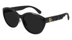 Gucci Sonnenbrille GG0814SK  001 Schwarz - Grau - Frau en oferta