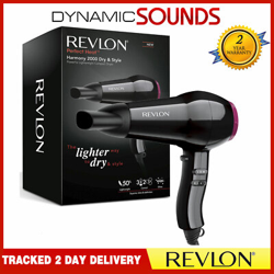 Nuevo Mujer Revlon Harmonía Profesional Seco & Estilo Compacto Secador 2000W en oferta