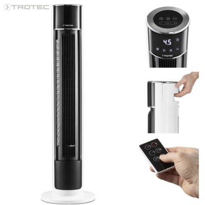 TROTEC Ventilador de torre TVE 39 T Climazitador portátil Ventilador de pedestal