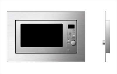 Microondas Empotrable Parrilla Acero Inox 800 Vatios 8 Programas 20L respekta