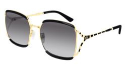 Gucci Gafas de sol GG0593SK 001 Negro gris Mujer en oferta