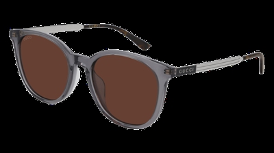 Gucci Gafas de sol GG0830SK 004 Gris marrón Hombre