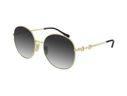 Gucci Gafas de sol GG0881SA 001 Gris oro Mujer en oferta