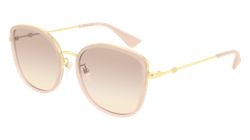 Gucci Sonnenbrille GG0606SK  004 Nude rosa Damen original en oferta