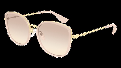 Gucci Sonnenbrille GG0606SK  004 Nude rosa Damen original