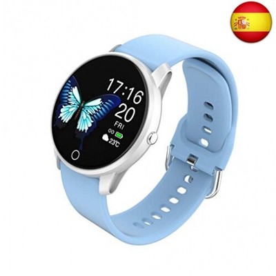 BIGCHINAMALL Relojes Inteligentes Pulsera Actividad Smartwatch Mujer (Azul)