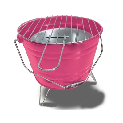 Activa Griglia Barilotto Zincato Grillkübel Falò Feuereimer Fucsia